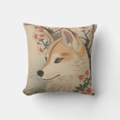 Kitsune & Kirschblüte Kissen (Vorderseite)