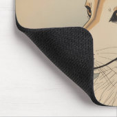 Kitsune & Kirschblüte Mousepad (Ecke)