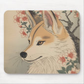 Kitsune & Kirschblüte Mousepad (Vorne)