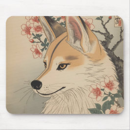 Kitsune & Kirschblüte Mousepad