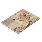 Kitsune & Kirschblüte Notizblock (Linke Seite)