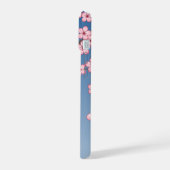 Kitsune Kokeshi Doll - Black Fox Geisha Girl iPhone 15 Hülle (Linke Seite)