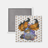 Kitsune Life Magnet (Vorderseite/Rückseite)