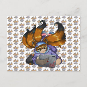 Kitsune Life Postkarte