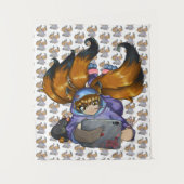 Kitsune Life Wandteppich (Vorderseite)