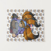 Kitsune Life Wandteppich (Vorderseite (Horizontal))