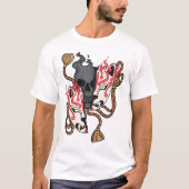 Kitsune Mask Skull Split T-Shirt (Vorderseite)