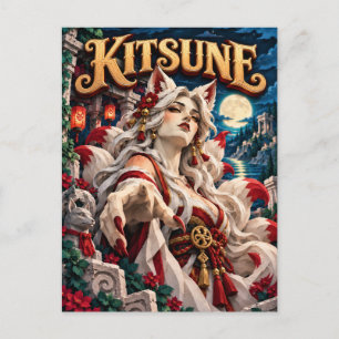 Kitsune, Paper Cut Monster Postkarte