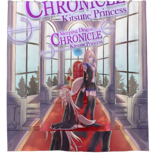 Kitsune Princess Duschvorhang (Vorderseite)