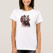 Kitsune Samurai Guardian – Japanese Fox Warrior T-Shirt (Vorderseite)