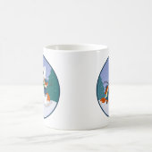 Kitsune Schnee-TagesTassen Kaffeetasse (Mittel)