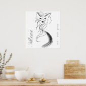 Kitsune Spirit Poster (Küche)
