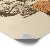 Kitsune - Traditional Japanese Streetwear Design Poster (Ecke)