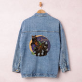 Kitsune und Columbine-Blume Jeansjacke (Hangar)