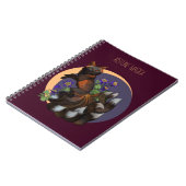 Kitsune und Columbine-Blume Notizblock (Linke Seite)