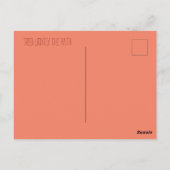 Kitsune und Columbine-Blume Postkarte (Rückseite)