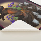 Kitsune und Columbine-Blume Sherpadecke (3/4)