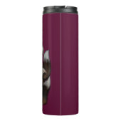 Kitsune und Columbine-Blume Thermosbecher (Rückseite)