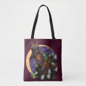 Kitsune und Columbine Blume Trinket Tray Tasche (Vorderseite)