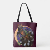 Kitsune und Columbine Blume Trinket Tray Tasche (Rückseite)