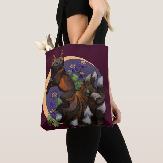Kitsune und Columbine Blume Trinket Tray Tasche (Von Nahem)