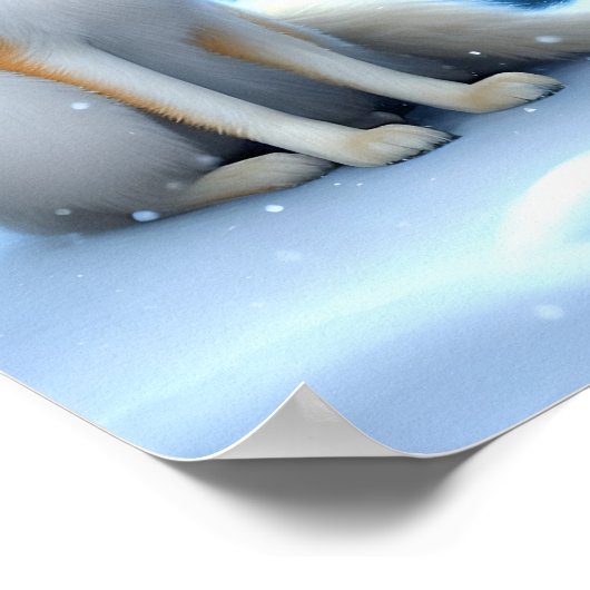 Kitsunfox schöne Kunst Poster (Ecke)