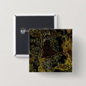 Kitsy die Hexe Button (Vorne & Hinten)