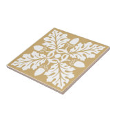 Kitt-Eichel-und Blatt-Fliesen-Entwurf Fliese (Seite)