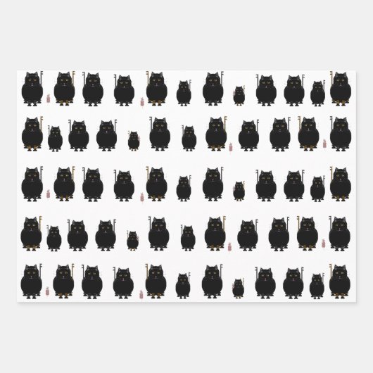 Kitt Katt Wrapping Paper Sheets Geschenkpapier Set (Vorderseite 3)