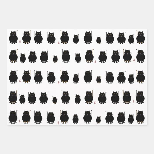 Kitt Katt Wrapping Paper Sheets Geschenkpapier Set (Vorderseite)