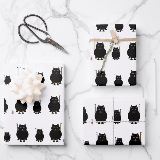 Kitt Katt Wrapping Paper Sheets Geschenkpapier Set (Vorderseite)