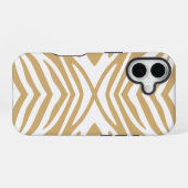 Kitt Neutral Zebra iPhone 16 Hülle (Rückseite (Horizontal))