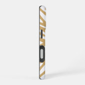 Kitt Neutral Zebra iPhone 16 Hülle (Rechte Seite)