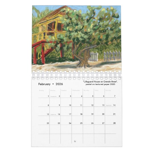 Kitt Shaffer 2020 Grenada Zeichenkalender Kalender (Feb 2026)