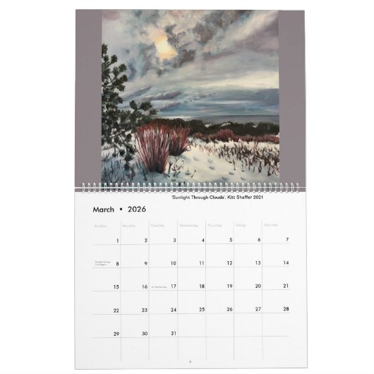 Kitt Shaffer Paintings Calendar 2020-2021 Kalender (Mär 2026)