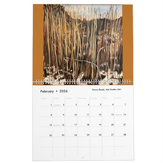 Kitt Shaffer Paintings Calendar 2020-2021 Kalender (Feb 2026)