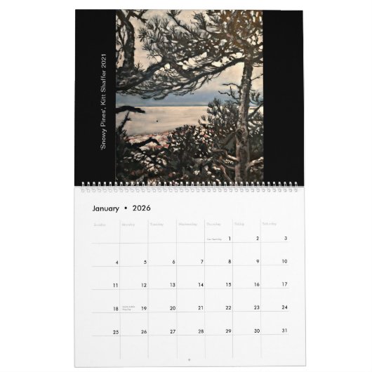 Kitt Shaffer Paintings Calendar 2020-2021 Kalender (Jan 2026)