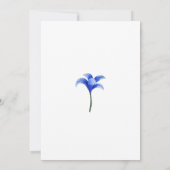 Kitta Cat Kitten Blue lila Junge Dusche Einladung (Rückseite)