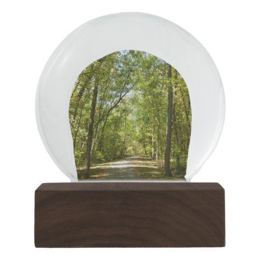 Kittamaquandi-Lehrpfad in Columbia Maryland Schneekugel (Vorderseite)