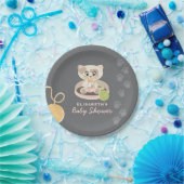 Kitte in Pink Diapers Babydusche Pappteller (Party)