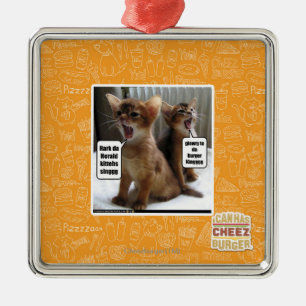 Kitteh Liede Ornament Aus Metall