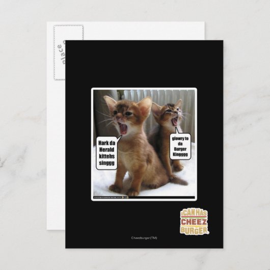 Kitteh Liede Postkarte (Vorne/Hinten)