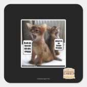 Kitteh Liede Quadratischer Aufkleber (Vorderseite)