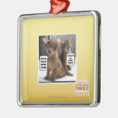 Kitteh Liede Silbernes Ornament (Links)
