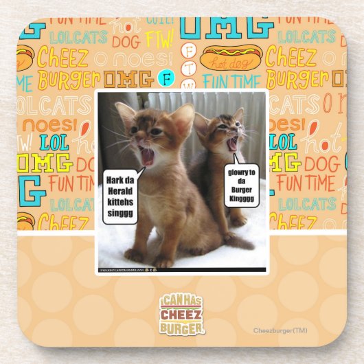 Kitteh Liede Untersetzer (Vorderseite)