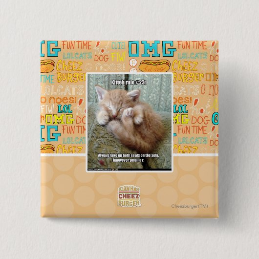 Kitteh Regel #231 Button (Vorderseite)