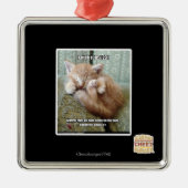 Kitteh-Regel #231 Ornament Aus Metall (Vorne)