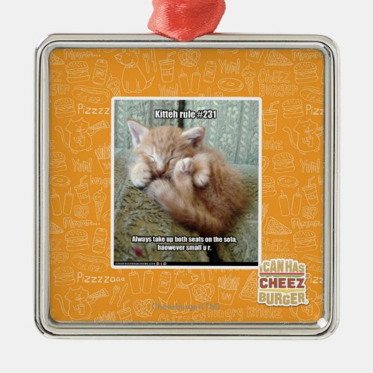 Kitteh Regel #231 Ornament Aus Metall (Vorne)