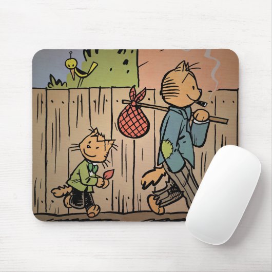 Kitteh und Zacken-Mausunterlage Mousepad (Mit Mouse)