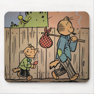 Kitteh und Zacken-Mausunterlage Mousepad